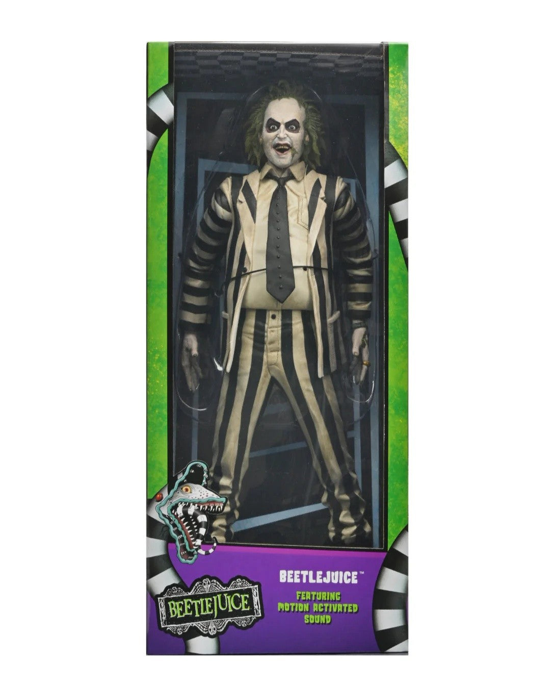 Beetlejuice 1988 Stripe Suit Beetlejuice Talking Action Figure 1:4 - 89482