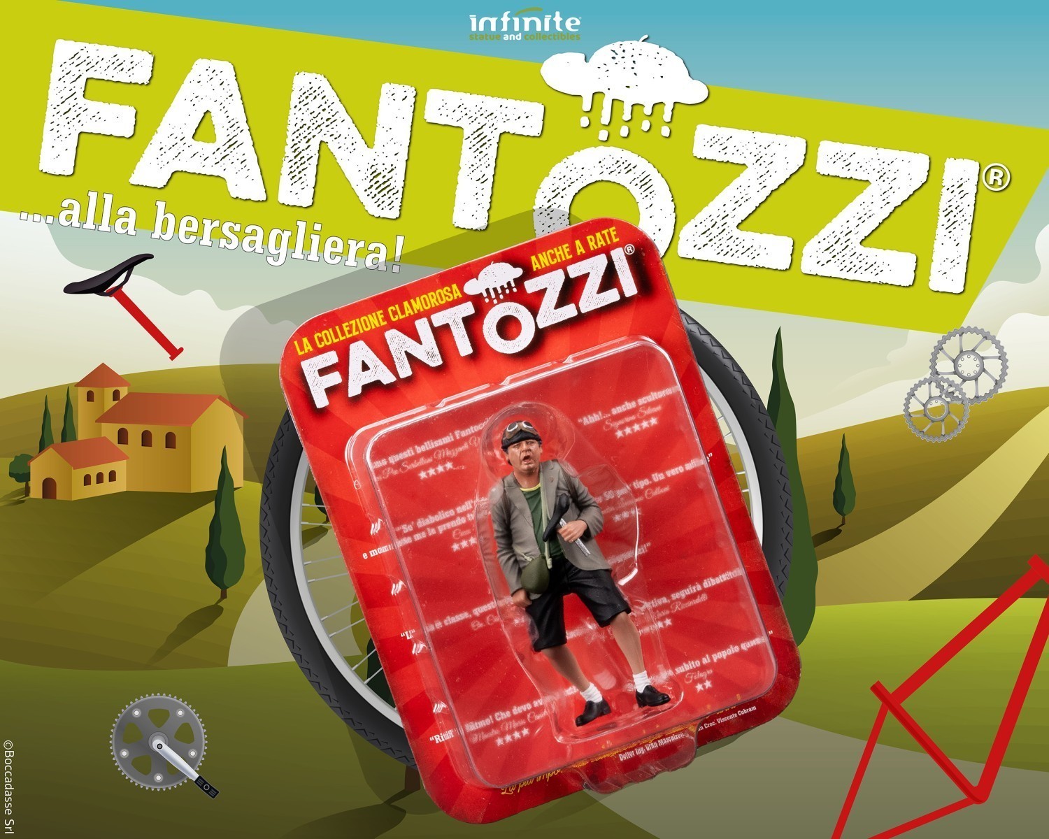 Fantozzi "Fantozzi …alla bersagliera" pvc mini figure 10cm-h - 89559