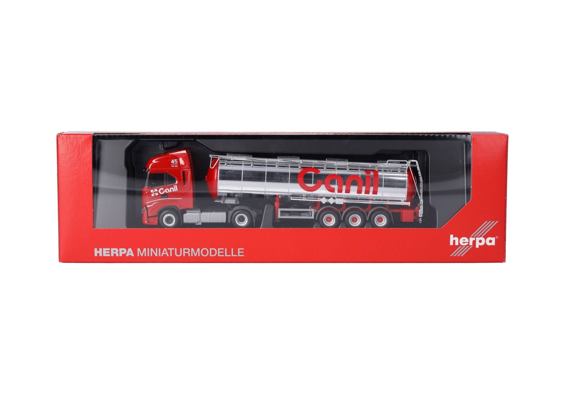Iveco S-Way Truck with Semitrailer Chemical Tank "Canil" 1:87 - 89669