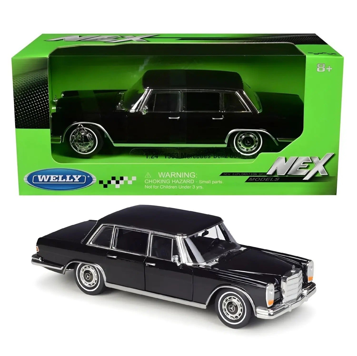 Mercedes-Benz 600 1963 black 1:24 - 89789