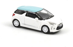 Citroen DS3 2010 Banchise White and Blue Boticelli Roof 1:87 - 89840