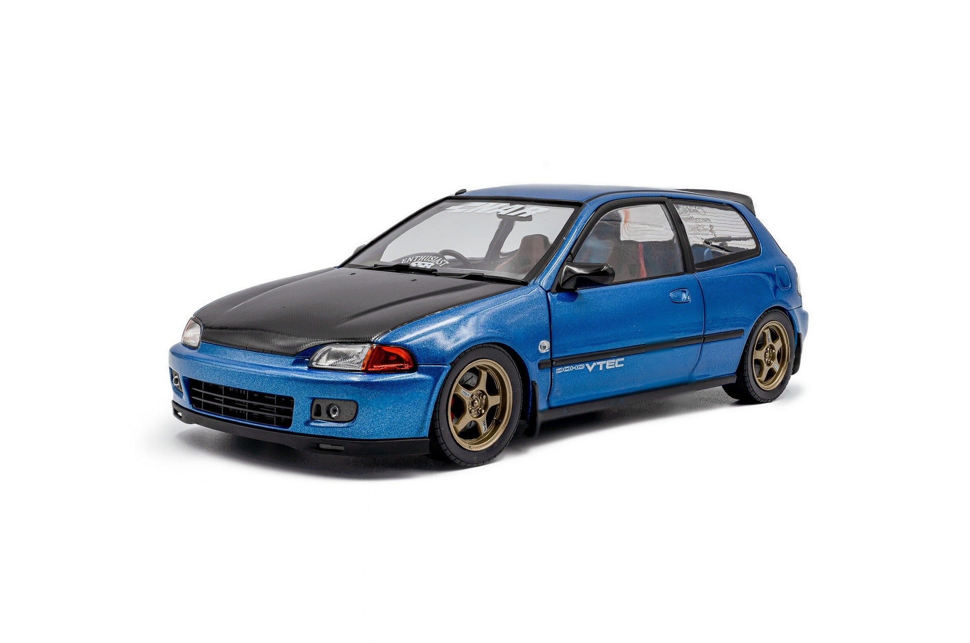 Honda Civic (EG6) SIR II Works 1991 Pearl Blue Black 1:18 - 89847
