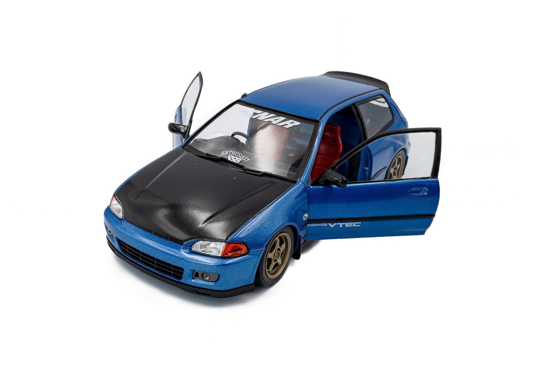 Honda Civic (EG6) SIR II Works 1991 Pearl Blue Black 1:18 - 89853