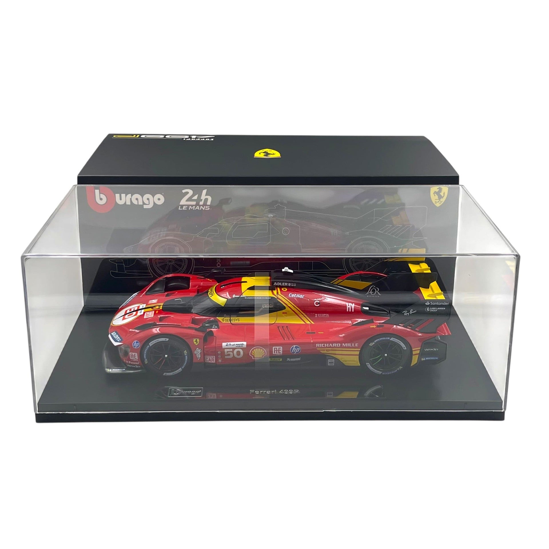 Ferrari 499P AF Winner 24h Le Mans 2023 Fuoco - Molina - Nielsen 1:18 De Luxe - 89986