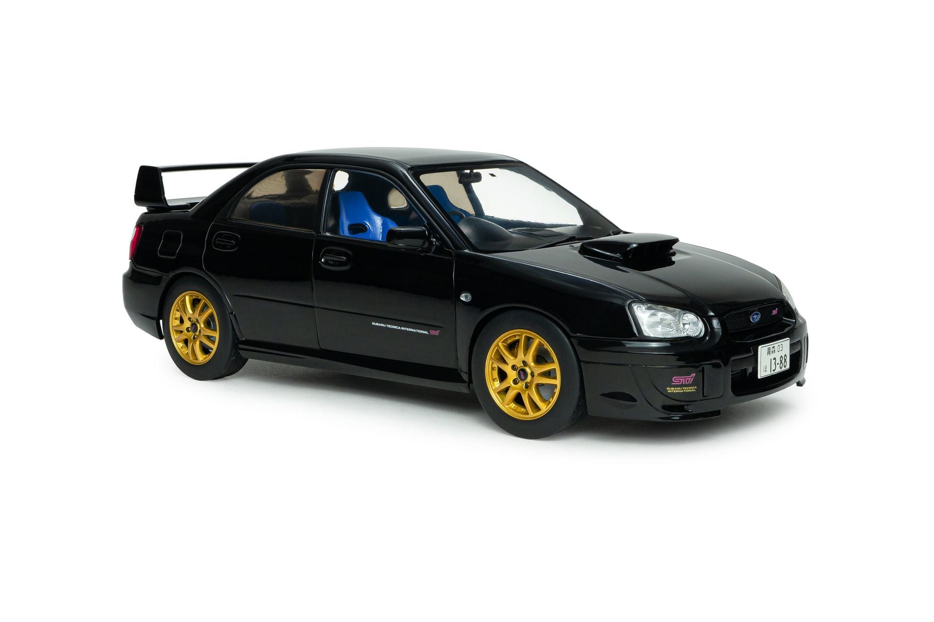 Subaru Impreza WRX STI 2004 pearl black 1:18-6