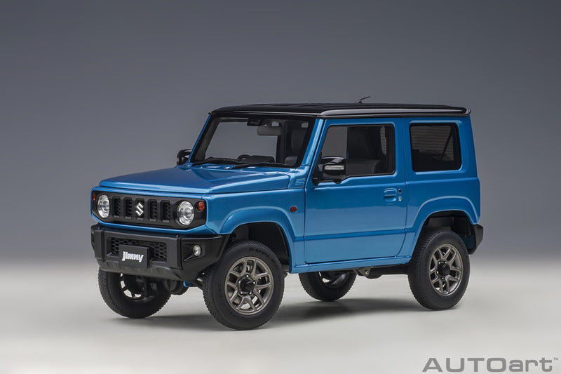 Suzuki Jimny (JB64) RHD 2018 blue metallic - black 1:18-13