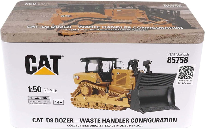 Caterpillar D8 Ruspa Cingolata Bulldozer Waste Handler 1:50 - 90040