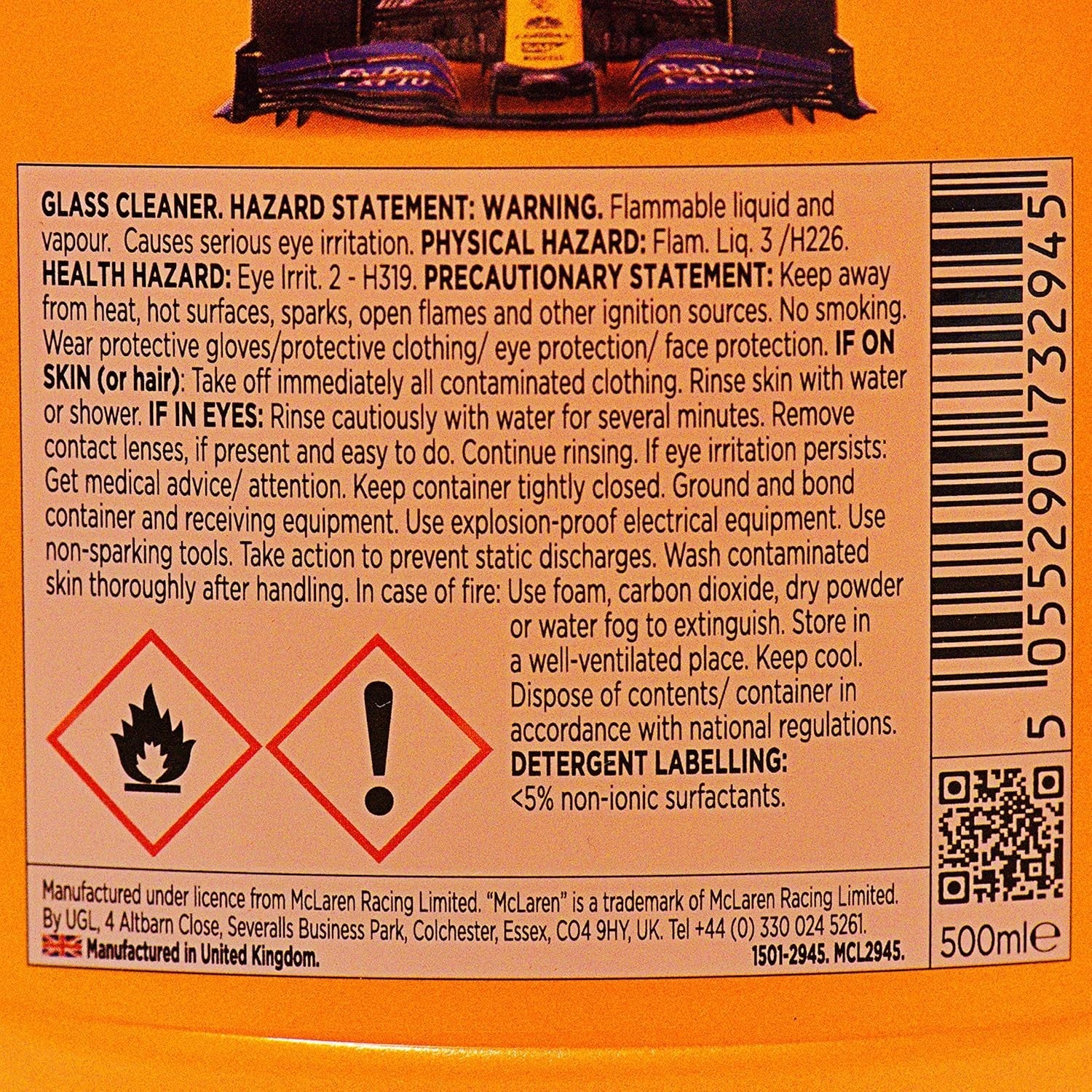 Mclaren 04 Glass Cleaner Detergente Vetri 500 ml - 90113