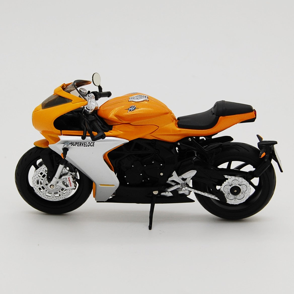 MV Agusta 800 Superveloce 2022 Gold-Grigio Nero 1:18 - 90226