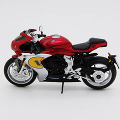 MV Agusta 800 Superveloce 2022 Rosso Opaco -Grigio Nero 1:18 - 90234