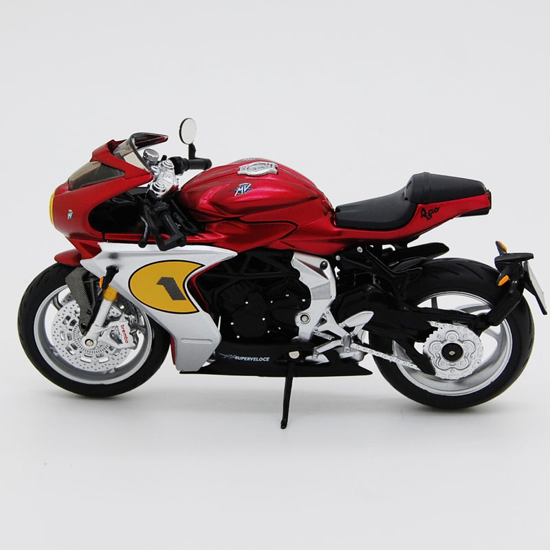 MV Agusta 800 Superveloce 2022 Rosso Opaco -Grigio Nero 1:18 - 90234