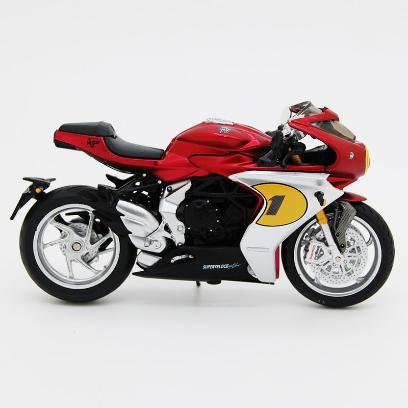 MV Agusta 800 Superveloce 2022 Rosso Opaco -Grigio Nero 1:18 - 90237