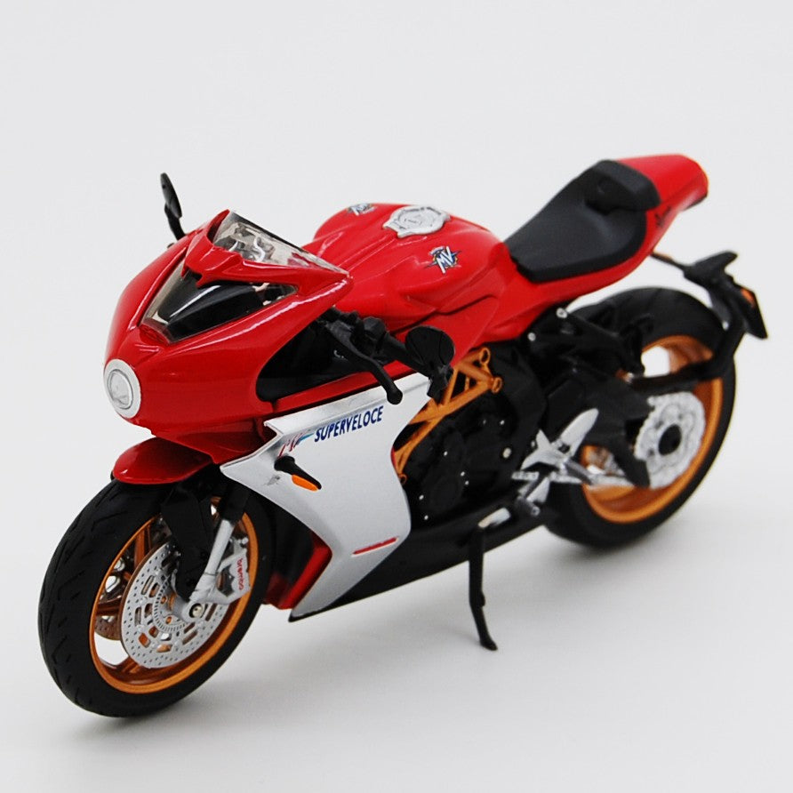 MV Agusta 800 Superveloce 2022 Rosso-Grigio Nero 1:18 - 90241