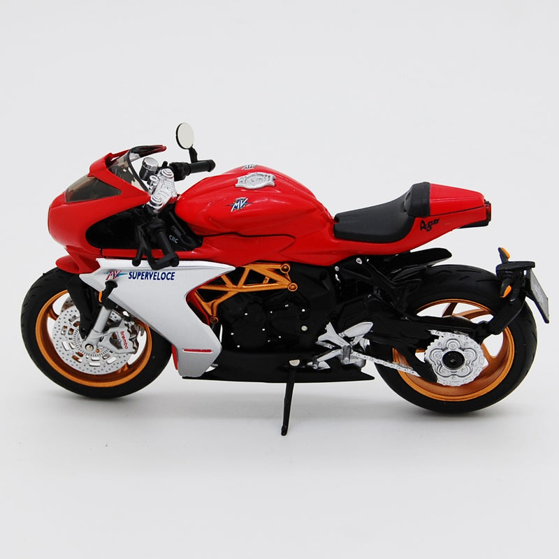 MV Agusta 800 Superveloce 2022 Rosso-Grigio Nero 1:18 - 90242