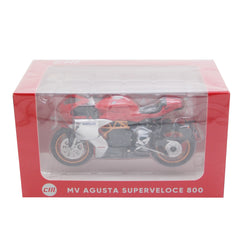MV Agusta 800 Superveloce 2022 Rosso-Grigio Nero 1:18 - 90249