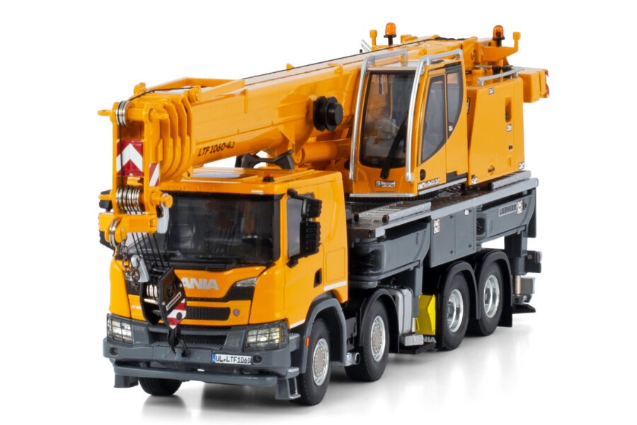 Scania P Liebherr LTF 1060-4.1 4 assi gru mobile 1:50 - 90378