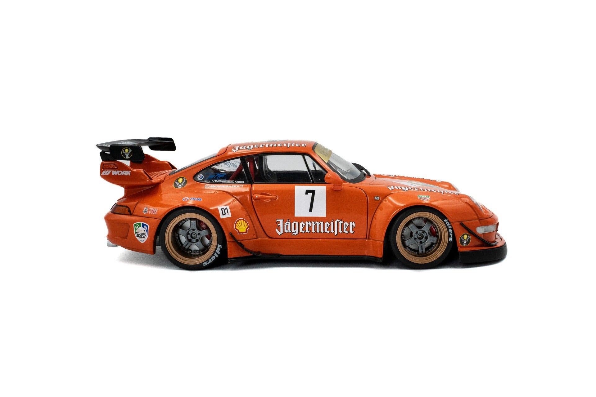 Porsche 911 (993) RWB Rauh-Welt Bodykit "Jagermeister" 7 Orange 1:18 - 90474