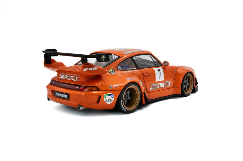 Porsche 911 (993) RWB Rauh-Welt Bodykit "Jagermeister" 7 Orange 1:18 - 90480
