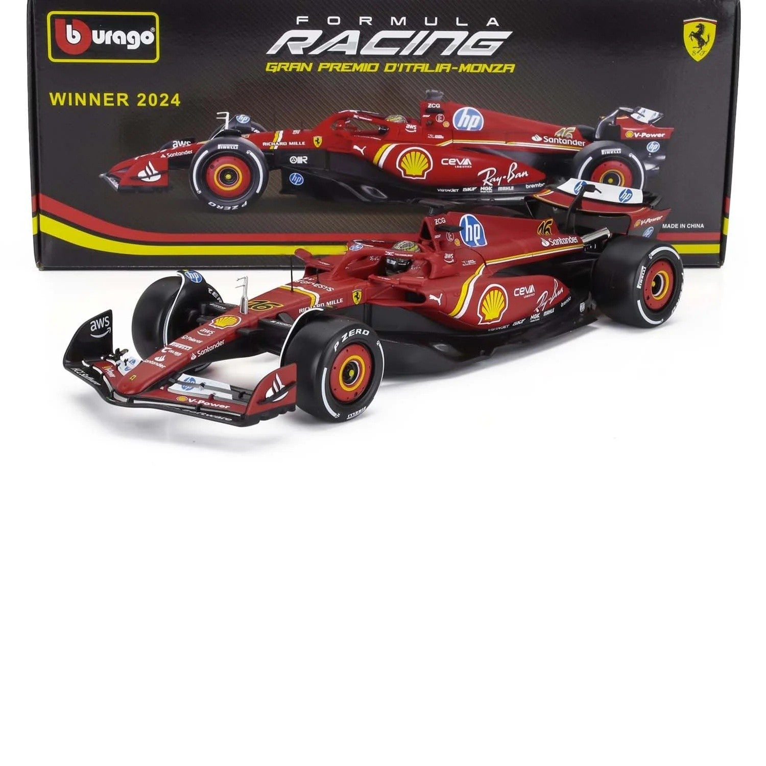 Ferrari SF-24 Winner Italy Gp F1 2024 Monza Charles Leclerc 1:18 - 90609