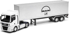 MAN TGX XXL Tractor White with Trailer silver 1:32 - 90632