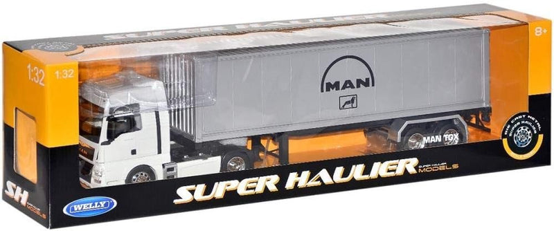 MAN TGX XXL Tractor White with Trailer silver 1:32 - 90634