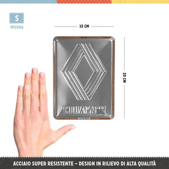 Metal Tac Signs 3D "Renault Logo" 15*20cm - 90655