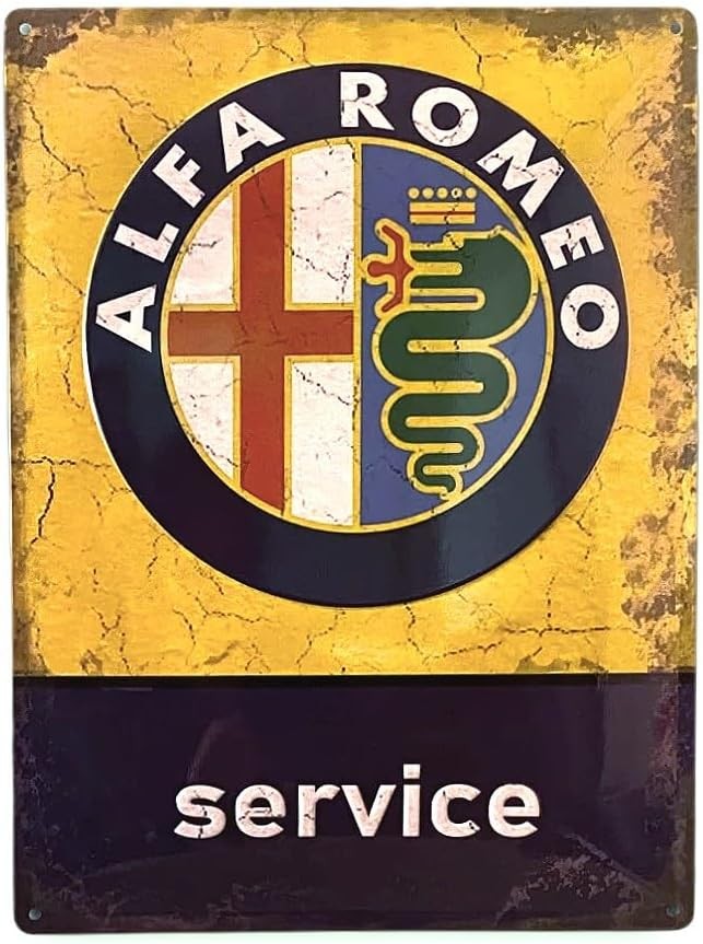 Metal Tac Signs 3D "Alfa Romeo Service" 15*20cm - 90661