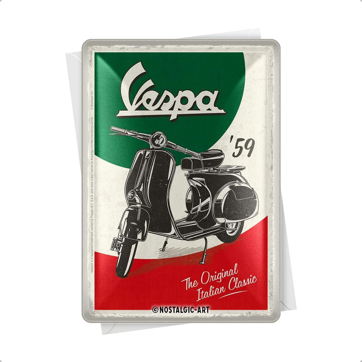 Metal Postcard 3D "Vespa Italian Classic" 10*15cm - 90663