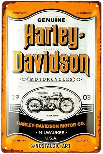 Metal Tac Signs 3D "Harley Davidson Genuine Milwaukee" 20*30cm - 90668