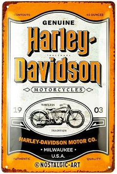 Metal Tac Signs 3D "Harley Davidson Genuine Milwaukee" 20*30cm - 90668