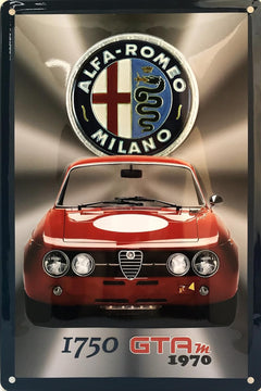 Metal Tac Signs 3D "Alfa Romeo 1750 GTA" 20*30cm - 90672