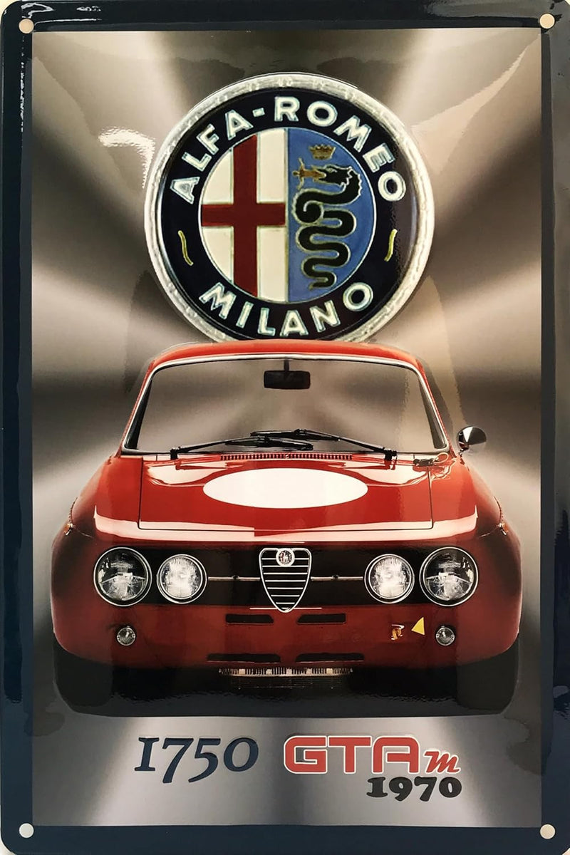 Metal Tac Signs 3D "Alfa Romeo 1750 GTA" 20*30cm - 90672