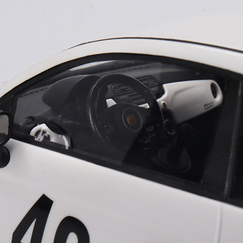 Abarth 595 LB-WORKS x Abas Works 2024 Gara White 1:18 - 90687