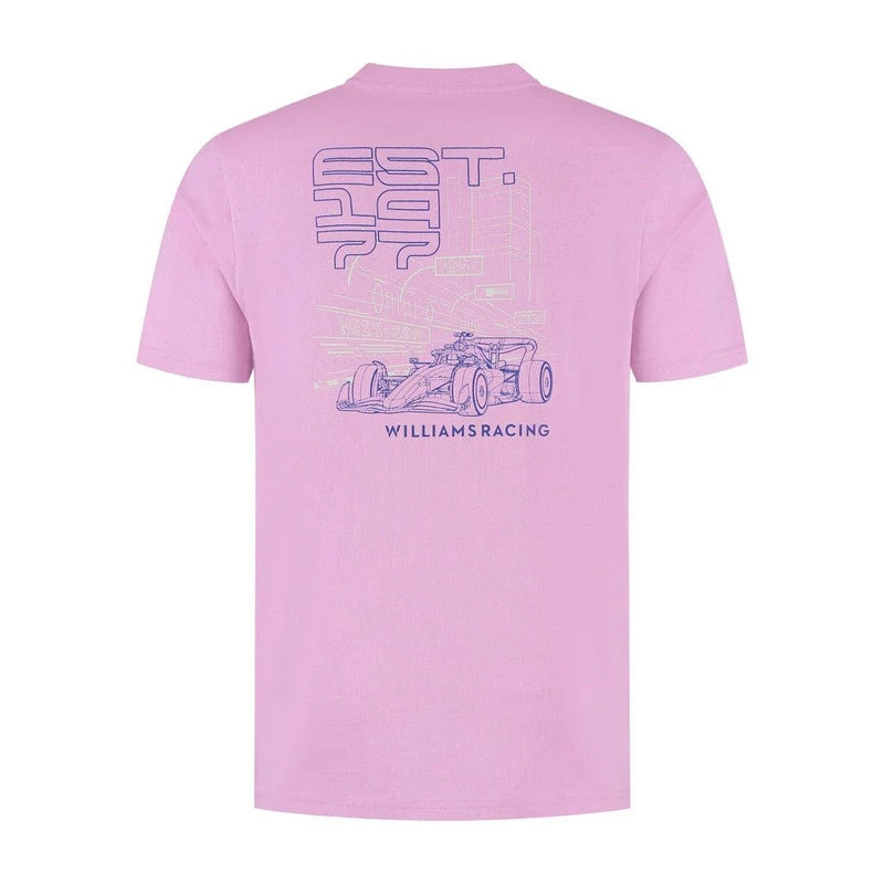 Williams Racing F1 2025 T-Shirt Orchid Night Race Singapore GP - 90776
