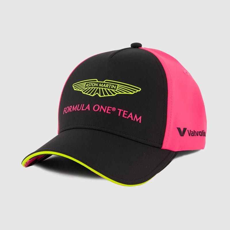 Aston Martin F1 Team Cappello Baseball Las Vegas 2025 Pink Fluo - Black - 91066