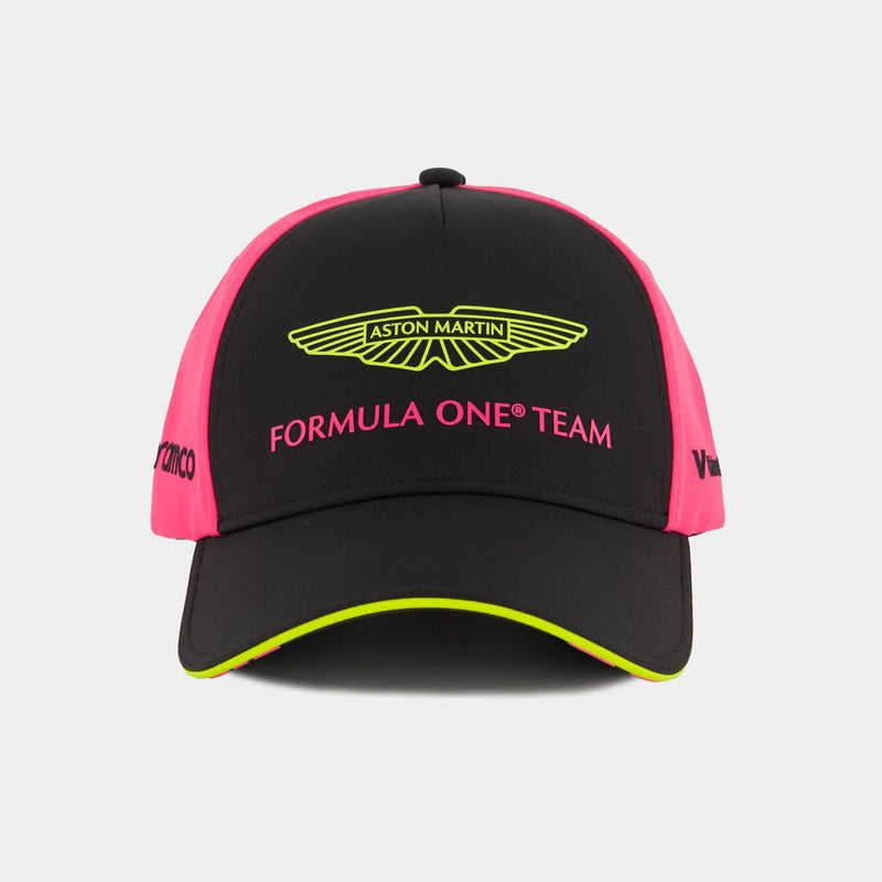 Aston Martin F1 Team Cappello Baseball Las Vegas 2025 Pink Fluo - Black - 91068