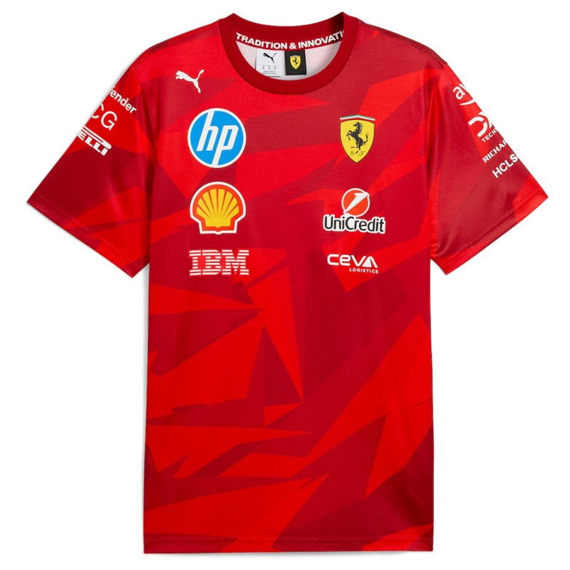 Ferrari F1 2025 T-Shirt Edizione Las Vegas GP Team Shirt Uomo Puma - 91077