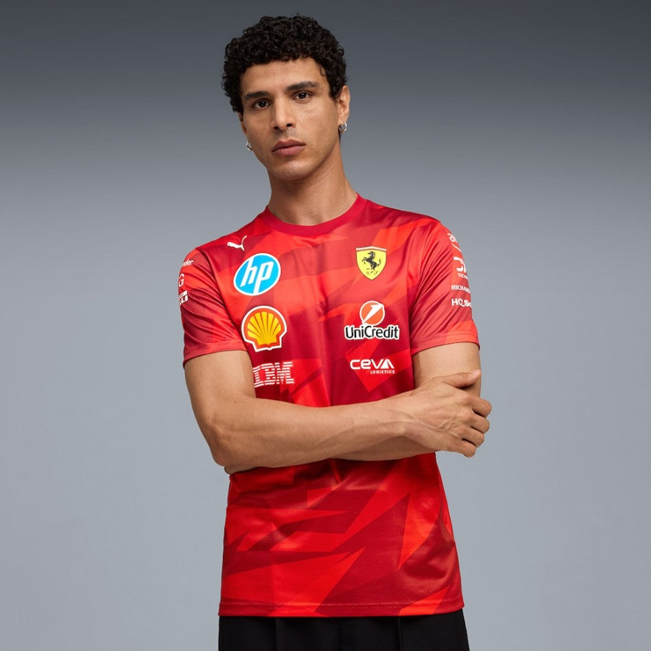 Ferrari F1 2025 T-Shirt Edizione Las Vegas GP Team Shirt Uomo Puma - 91081