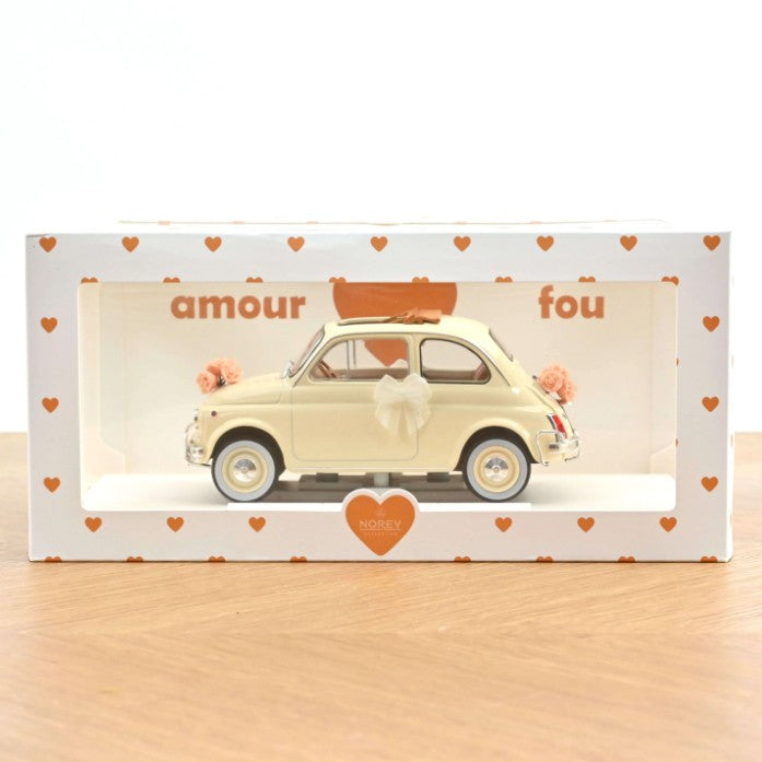 Fiat 500L 1968 Ivory Wedding Gift 1:18 - 91087