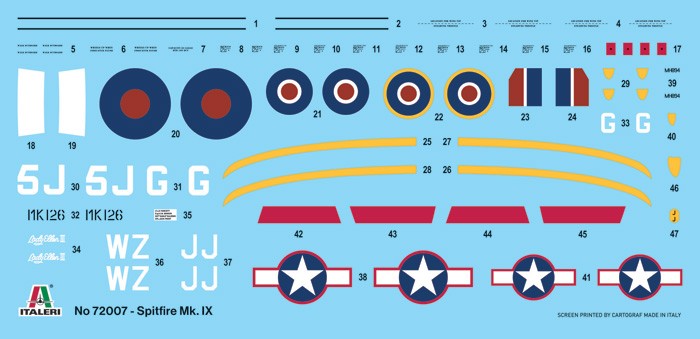 Spitfire Mk. IX - Complete Set For Modeling 1:72 - 91171