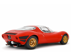 Alfa Romeo 33 Coupè Stradale 1967 Primo Prototipo Autodelta Rosso Alfa 1:18 - 91186