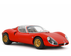 Alfa Romeo 33 Coupè Stradale 1967 Primo Prototipo Autodelta Rosso Alfa 1:18 - 91187