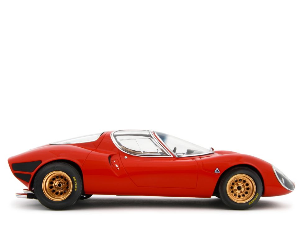 Alfa Romeo 33 Coupè Stradale 1967 Primo Prototipo Autodelta Rosso Alfa 1:18 - 91189