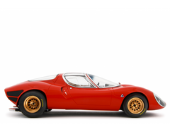 Alfa Romeo 33 Coupè Stradale 1967 Primo Prototipo Autodelta Rosso Alfa 1:18 - 91189