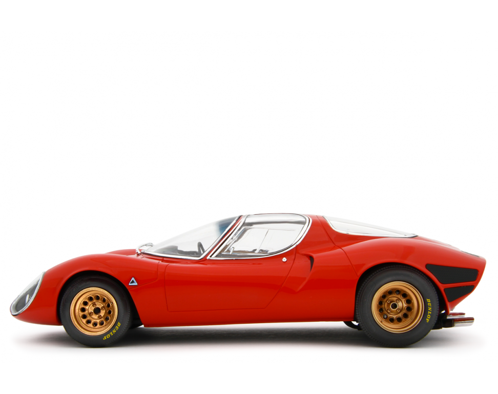 Alfa Romeo 33 Coupè Stradale 1967 Primo Prototipo Autodelta Rosso Alfa 1:18 - 91190