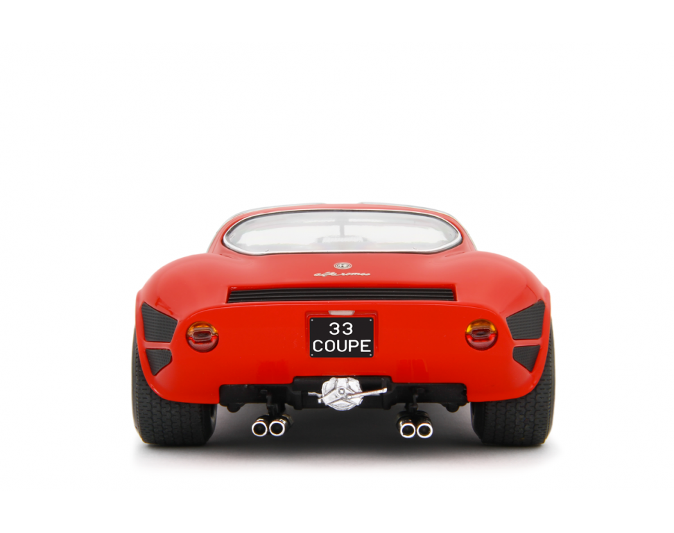 Alfa Romeo 33 Coupè Stradale 1967 Primo Prototipo Autodelta Rosso Alfa 1:18 - 91191