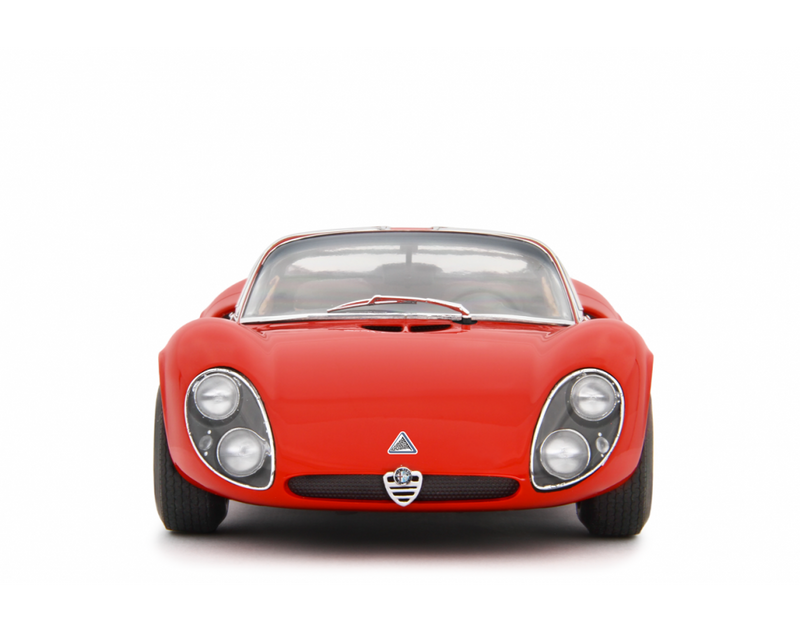 Alfa Romeo 33 Coupè Stradale 1967 Primo Prototipo Autodelta Rosso Alfa 1:18 - 91192