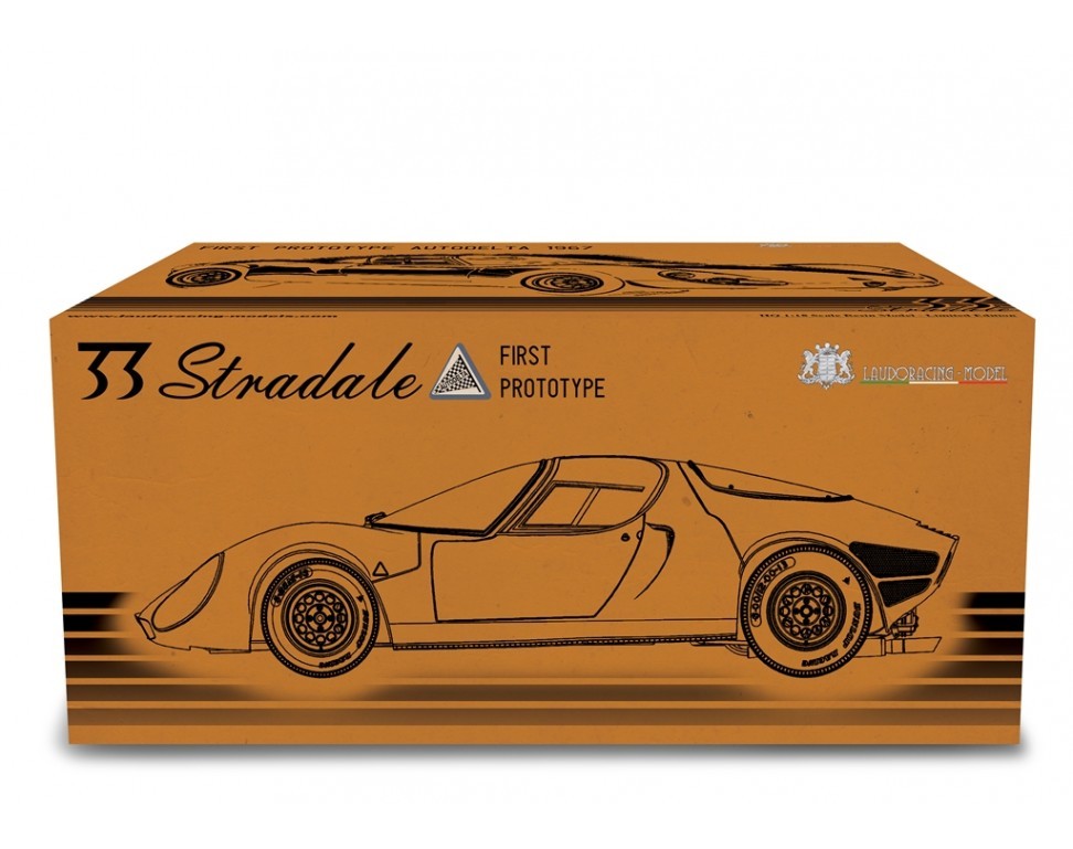 Alfa Romeo 33 Coupè Stradale 1967 Primo Prototipo Autodelta Rosso Alfa 1:18 - 91195