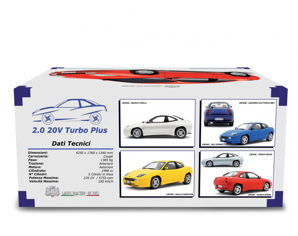 Fiat Coupé 2.0 20v Turbo Plus 1999 Blu Sprint 1:18 - 91324