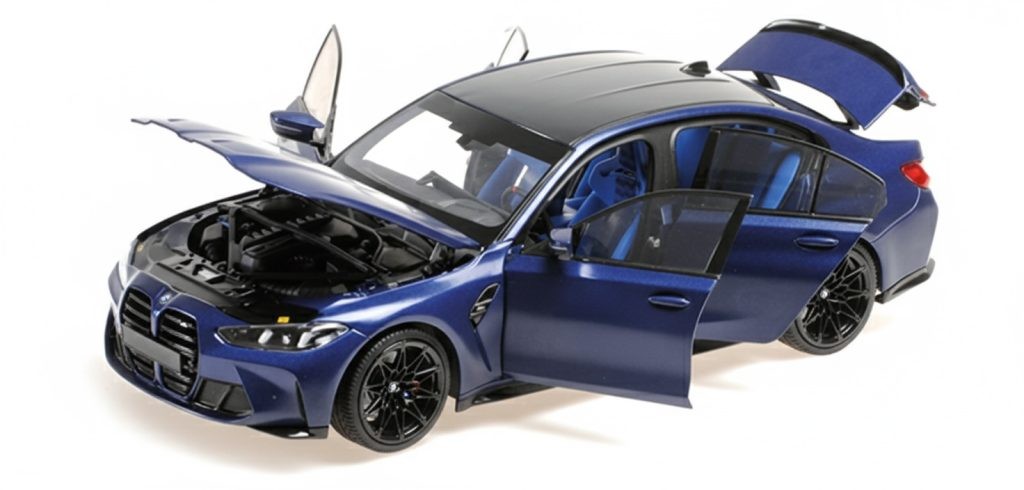 BMW M3 2024 Matt Blue Metallic 1:18 - 91492